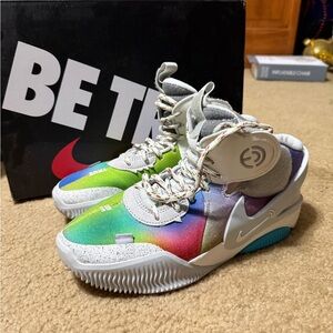 Colorful basketball shoes